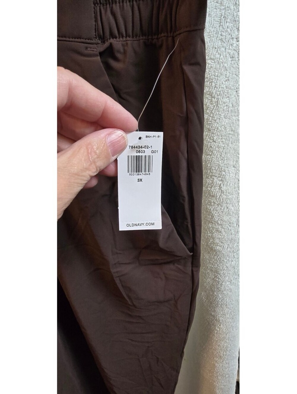Old Navy Women's Brown Sleektech High-Rise Full-Length Pants Size 3X - Picture 2 of 5